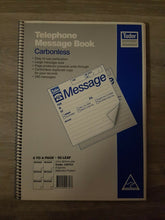 Load image into Gallery viewer, Tudor Telephone Message Book Carbonless
